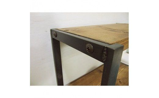 無垢材 アイアンシェルフ 2段 Sサイズ [新星金属製作所 大阪府 守口市 20940913] リビング 玄関 靴箱 シェルフ 本棚 子供部屋 トイレ インテリア 収納