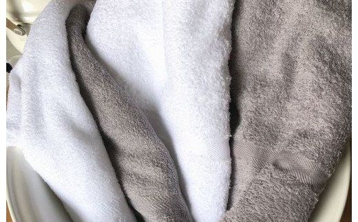 099H3644 泉州タオルＪＯＹバス＆フェイス４枚セット（ガルグレー）【泉州タオル 国産 吸水 普段使い 無地 シンプル 日用品 家族 ファミリー】