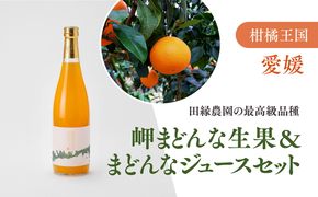 【先行予約】【数量限定】田縁農園の岬（はな）まどんな生果＆紅まどんなジュースセット ｜ 柑橘 みかん ミカン フルーツ 果物 愛媛 ※2024年11月下旬～12月下旬頃に順次発送予定