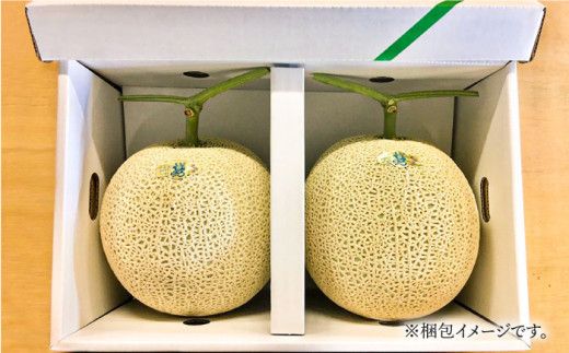 【2026年11月中旬～発送】アールスメロン (2玉) 南島原市 / JA島原雲仙東南部基幹センター[SAC004] 