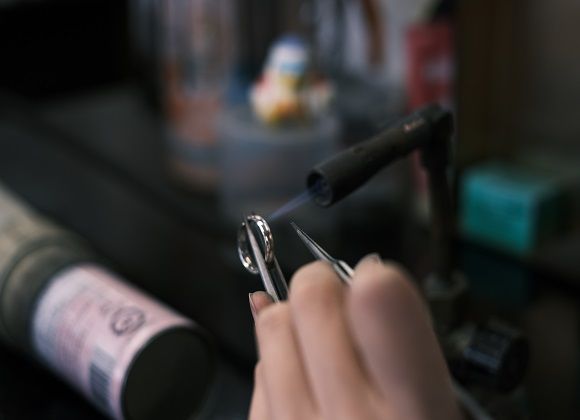 K18　エメラルド/ダイヤモンドリング　BO-1