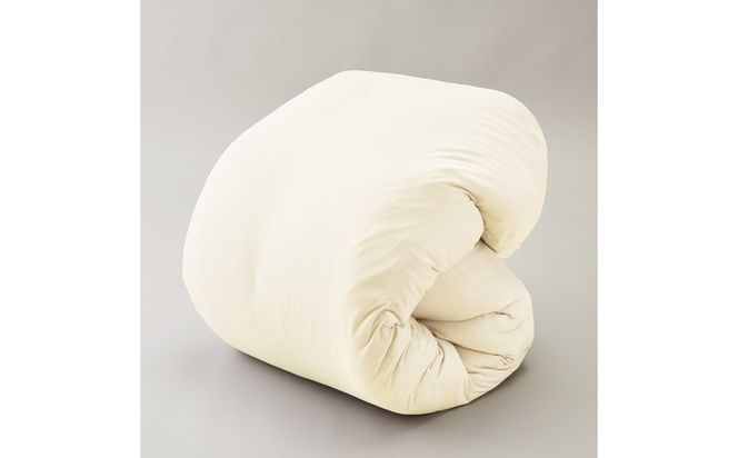 GS008とろける羽毛ふとん［クィーン］掛けふとん 専用カバー付き/クリーム