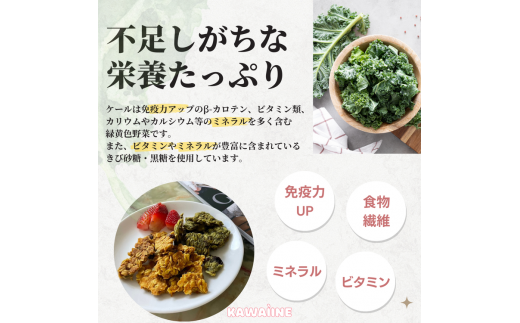 野菜を補うグラノーラ（ケール）6個セット【茨城県産有機ケール使用】人工甘味料不使用　グルテンフリー ※離島への配送不可