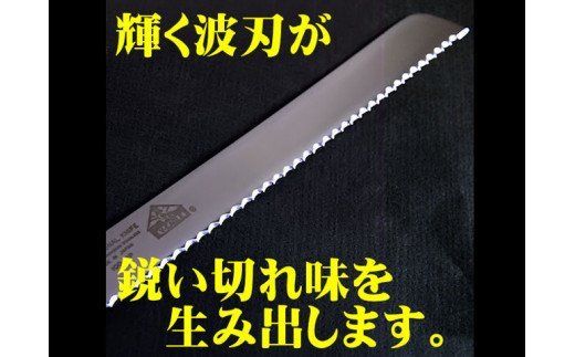 H15-64 パン切りナイフ250mm モリブデンステンレス鋼 <食洗器対応> (100-10P)