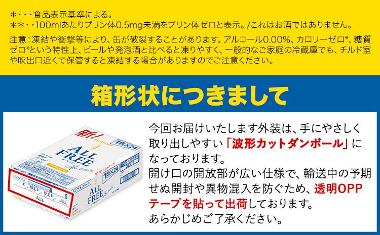 九州熊本産”オールフリー１ケース（350ml×24本）阿蘇の天然水100％仕込 ノンアルコール  熊本県御船町《30日以内に出荷予定(土日祝除く)》---sm_allfree_30d_23_13500_24p---（熊本県御船町） |  ふるさと納税サイト「ふるさとプレミアム」