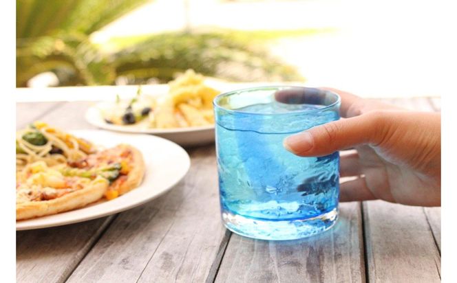 【RYUKYU GLASS WORKS 海風】はまういロックグラス2色セット