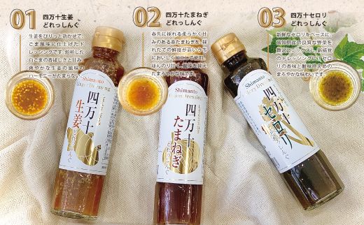 四万十どれっしんぐ 5本 入り セット おいしい 食卓 調味料 ドレッシング ソース サラダ 野菜 やさい まとめ買い グルメ お取り寄せ 母の日 父の日 敬老の日 贈り物 プレゼント ギフト 高知 高知県 四万十 四万十市 しまんと 25-100