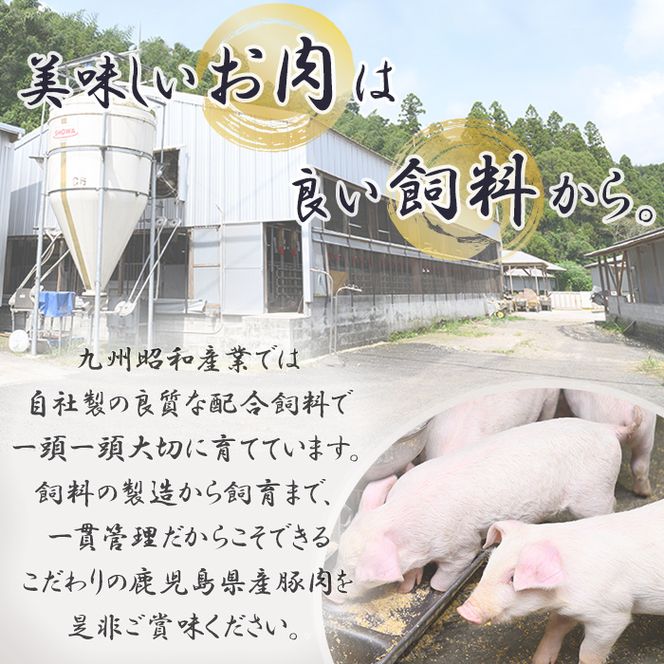 鹿児島県産 豚モモ肉切り落とし(計4kg・500g×8P)  a6-018