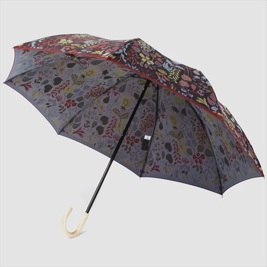 槙田商店 折りたたみ傘スティグリンドベリ【HERBARIUM】レッド(ハーバリウム) 晴雨兼用 FAA5049