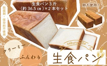 R5-355．sakura ville特製 四万十の生食パン2本セット