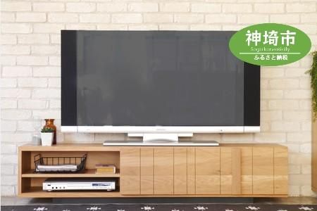 サモア 160TVボード 【テレビボード テレビ台 テレビ ローボード インテリア 開梱設置 梱包材引き取り AV機器収納 国産 完成品】(H062175)