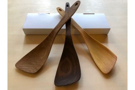 木べら「炒める・すくう・取り分ける」(材料：職人おまかせ) 【GOOD WOOD WORKS】_HA0432