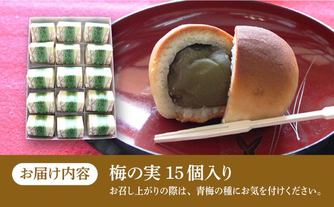 【老舗の菓子屋 鹿の子】築上銘菓「 梅の実 」15個《築上町》【有限会社　御菓子司　鹿の子】 [ABAC004]