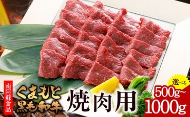 くまもと黒毛和牛 焼肉用 500g 1000g[90日以内に出荷予定(土日祝除く)] 南阿蘇食品---sms_fkmkgyk_90d_23_20000_500g---