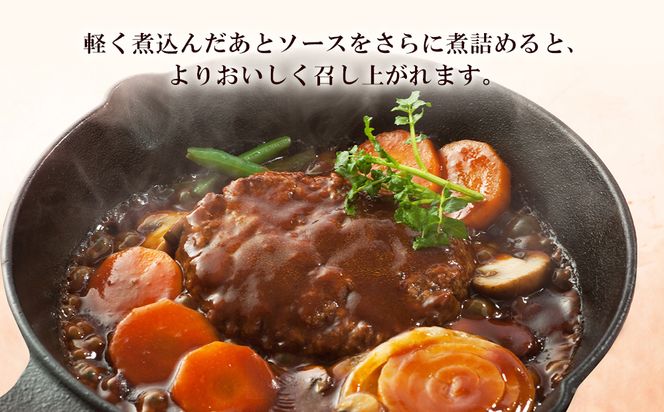 定期便 12カ月 和牛 粗びき 生 ハンバーグ 4個セット デミグラスソース付き 160ｇ×4袋 BJ051