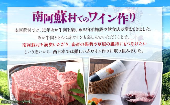 南阿蘇村産ぶどう100%使用 赤ワイン RED cow 1本 750ml《30日以内に出荷予定(土日祝除く)》熊本県 南阿蘇村 カベルネ・ソーヴィニヨン ヤマ・ソーヴィニヨン ワイン 酒 お酒---sms_winecow_30d_23_15500_720ml---