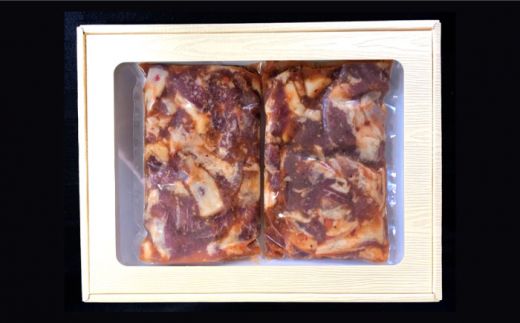 【12回定期便】雲仙もみじ豚 味付き 中おち カルビ スタミナ焼き 1200g 豚 豚肉 / 南島原市 / はなぶさ [SCN090] 