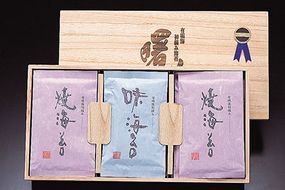 CA055 海苔 有明海産 初摘み 海苔セット 曙光 桐箱入り 焼のり2切108枚 味のり8切280枚[ 海苔 のり 味付け海苔 味付けのり 焼き海苔 味海苔 初摘み 有明海 国産 ご飯のお供 個包装 小分け 丸政水産 長崎県 島原市]