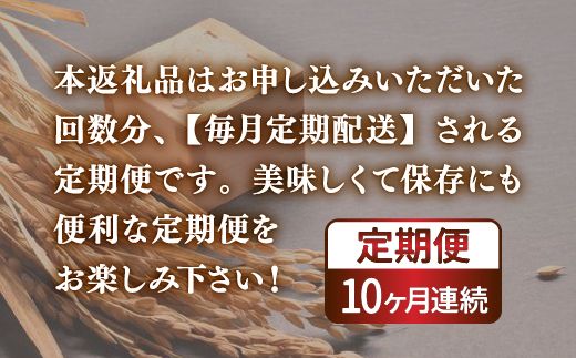 【令和6年産新米 定期配送10ヵ月】ホクレン ゆめぴりか 精米6kg（2kg×3） TYUA017