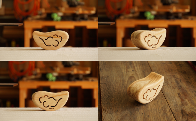 木のおもちゃ 楽器「くも」(単品) くもとあめ かわとうみ O-mr-A36A