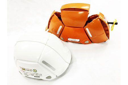 ～まさかの時の備えに～ 防災用折りたたみヘルメット“ブルーム”2個