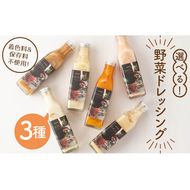 選べる！3種の手作り野菜サラダドレッシング(215ml×3本) a0-334