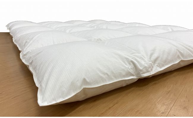 AA029　羽毛布団（純銀糸入、抗菌力で細菌の繁殖をシャット・アウト）　Silver Clean ＜シルバークリーン＞　クイーン（220ｃｍ×210ｃｍ）　日本製