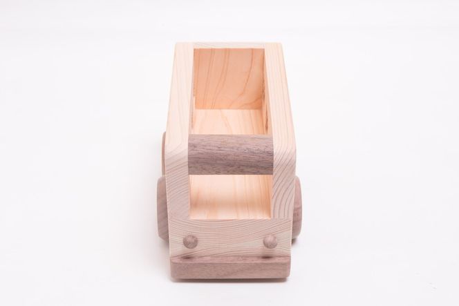 木製 オルゴール バス【檜のおもちゃ ＩＫＯＮＩＨ】 ≪桧 おもちゃ ヒノキ ひのき 木育 知育≫