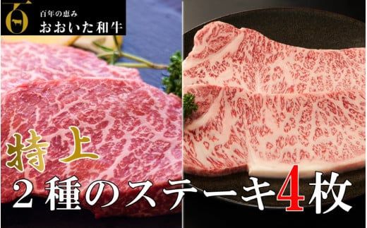 おおいた和牛堪能2種のステーキ食べ比べセット「ロース＆ヒレ」計700g_1972R