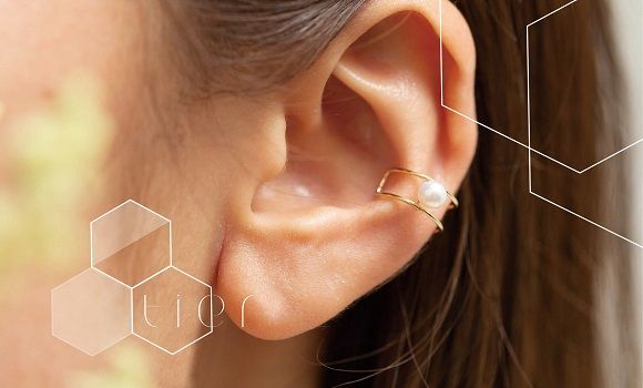 【tier】K10 サークルライドパールイヤーカフ