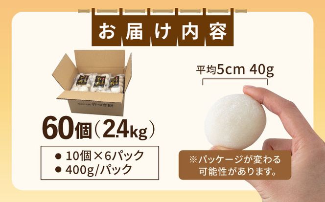 築上町産 本格 杵つき 生もち 60個 (10個×6パック)《築上町》【アルク農業サービス合同会社】 餅 お餅 もち [ABAB001]