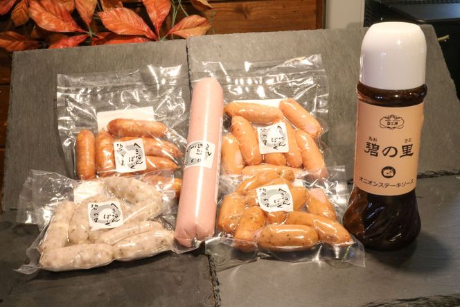 厳選三河豚ソーセージ＆ステーキソース 全6種 ミニサイズ お弁当に最適 H094-034