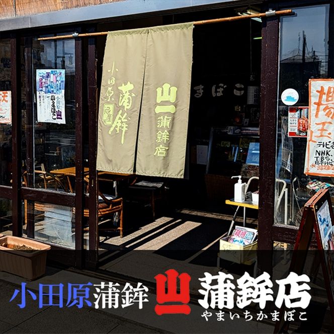 176-2402　《小田原市 山一蒲鉾店》小田原名産 蒲鉾(白)1本 焼き蒲鉾1本 贈答品 自宅用 【 神奈川県 小田原市 】