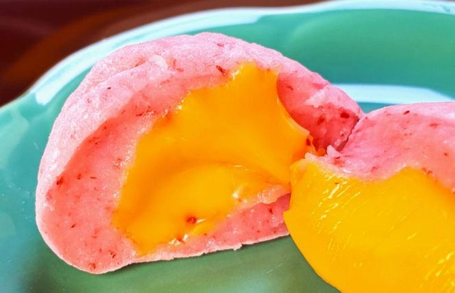 099H4035 老舗餅屋さんが作るチーズ入り杵つき生丸餅(エビ) 18個入り