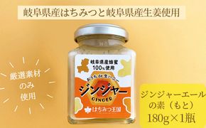 【岐阜県産はちみつ×生姜】おうちde生ハニージンジャー 180g [No.942]