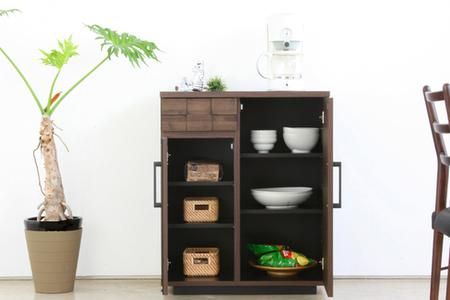 コルク 70カウンター 【キッチン リビング キャビネット 収納 開梱設置 梱包材引き取り 完成品 家具 日本製】(H062195)