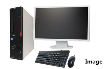 099H1002 富士通製再生デスクトップパソコン Win10 液晶モニター付（４GB）