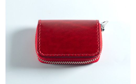 【CF】革工房「Sage-Leather」〇牛革コインケース(赤系)《90日以内に出荷予定(土日祝除く)》---sanagouchi_ksl_5_1k---