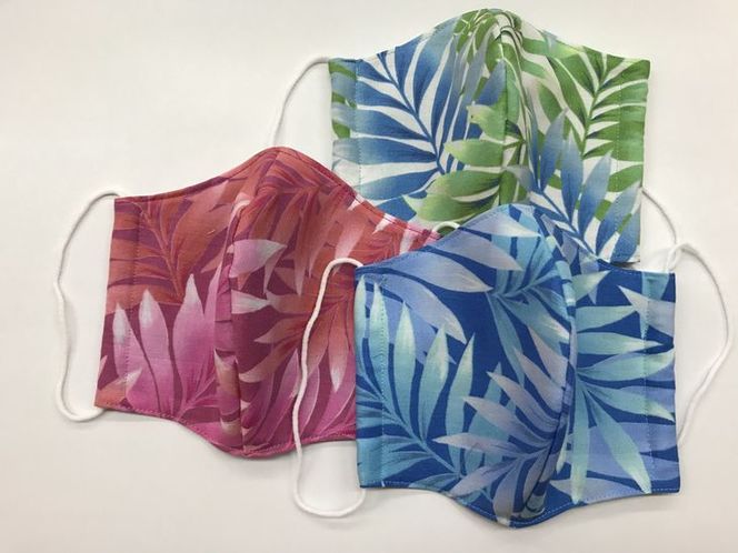 キャシー中島のキルトキット　ココヤシとホヌのクッションとマスクキット（3個）セット