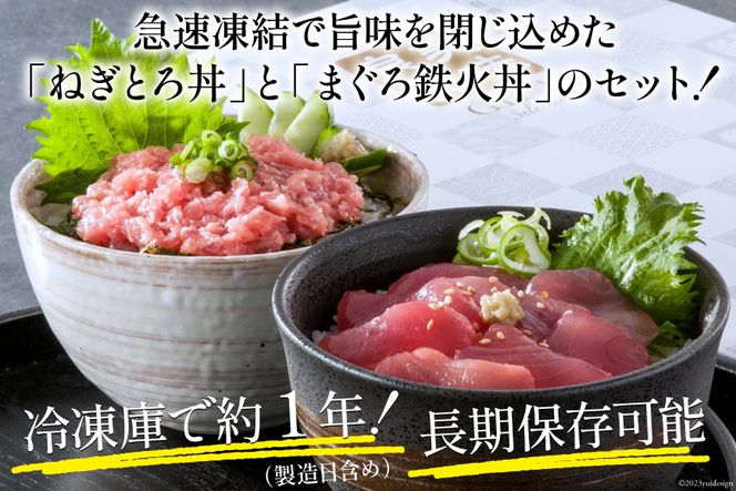 マグロ ネギトロ ネギトロ丼 45g×12食 鉄火丼 40g×12食 小分け 食べ比べ セット 計24食分 1.02kg [TS-フーズプロダクツ 静岡県 吉田町 22424237] まぐろ 鮪 ねぎとろ ねぎとろ丼 鉄火丼 個包装 冷凍 簡単調理