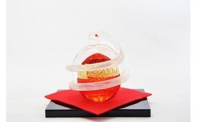 開運白蛇 赤【粋工房 】_HA1624