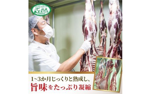 北見エゾシカ 熟成肉シンタマステーキ 約350g ( 鹿 鹿肉 肉 ステーキ )【025-0007】