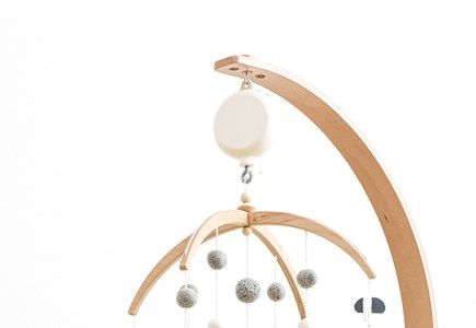 ND-14 HOPPL（ホップル）ベビーメリーセット（おはな・ホワイト）+オルゴール