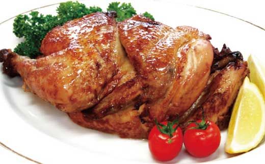 【ちきん館】和風ローストチキン元祖たれ味まるっぽ鶏（半身）2個セット （合計760g） 高知県 高知 四万十市 四万十 しまんと 国産 おかず チキン 鶏 鶏肉 パーティー 柔らかい 冷凍 真空 ジューシー 惣菜 ギフト 25-737