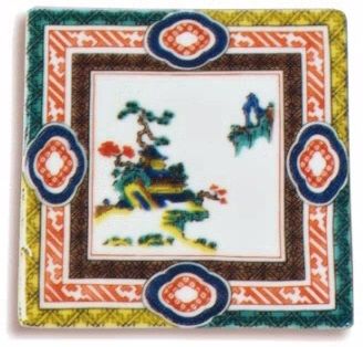 【お得な４枚】九谷焼スクエアプレート（古九谷） 012024