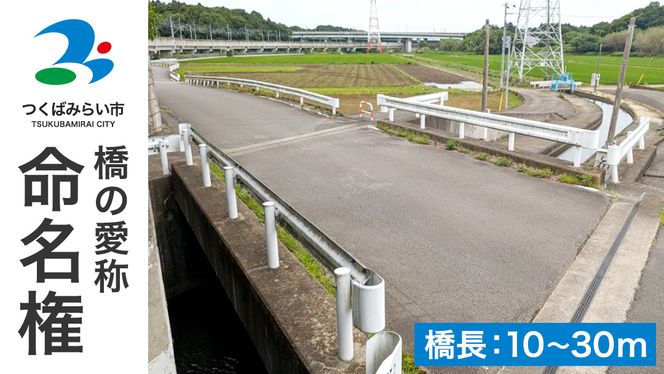 つくばみらい市 橋の愛称 命名権 （橋長10m～30m） 命名権 命名 橋 名づけ 権利 広告 ネーミングライツ [EO02-NT]