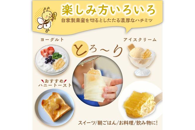 京丹後産巣蜜（200ｇ）KYOTOTANGOHONEY森の百花蜜 純粋非加熱天然ハチミツ　RM00009