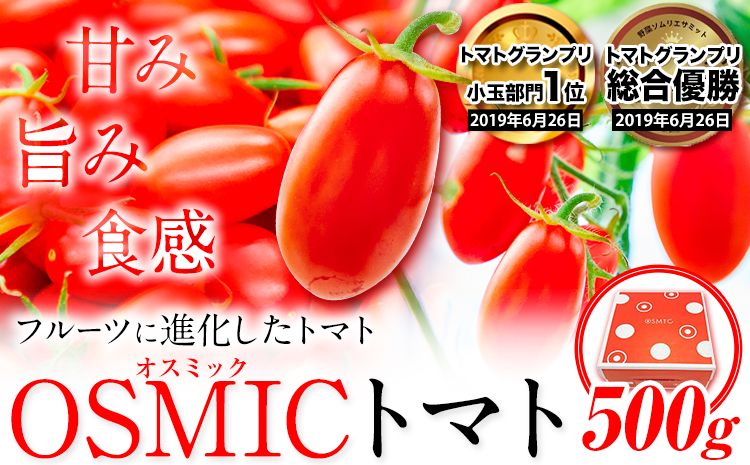 トマト フルーツトマト OSMIC(オスミック)トマト 500g[120日以内に出荷予定(土日祝除く)] 高濃度 株式会社ジェイ・イー・ティ・アグリ 甘い うまみ とまと ミニトマト 野菜 岡山県 笠岡市---A-187a---