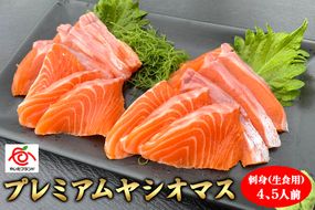 栃木県のブランド魚「プレミアムヤシオマス」の刺身(生食用) 4、5人前｜鮮魚 鱒 [0354]