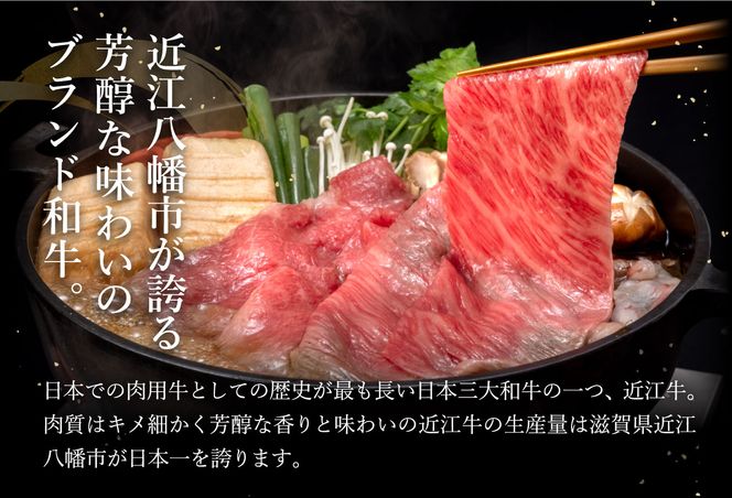 【４等級以上の未経産牝牛限定】近江牛カタ・バラすき焼き【 600g】【AF07U】